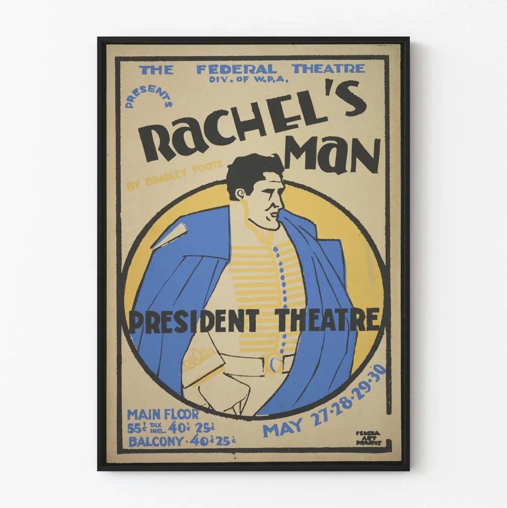 Vintagejuliste Rachel's Man au Président Theatre