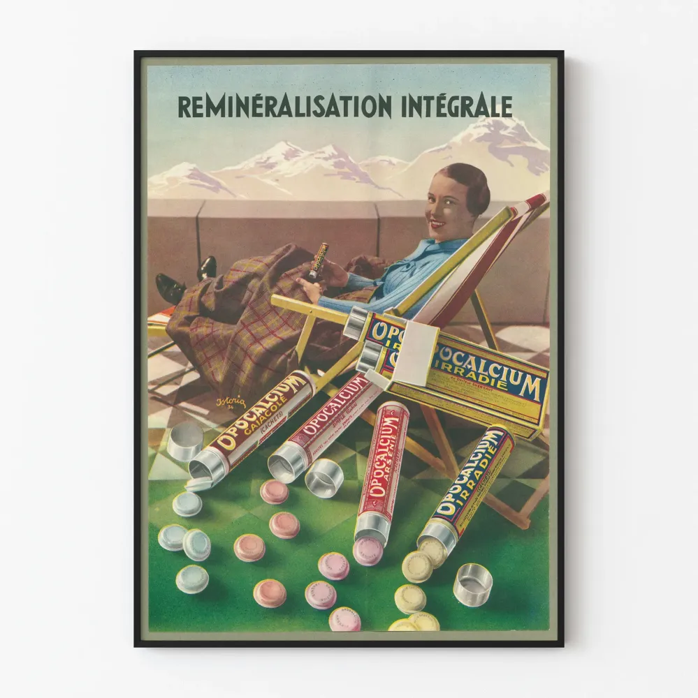 Vintagejuliste Remineralisaation Täydellinen - Retroseinän koristelu
