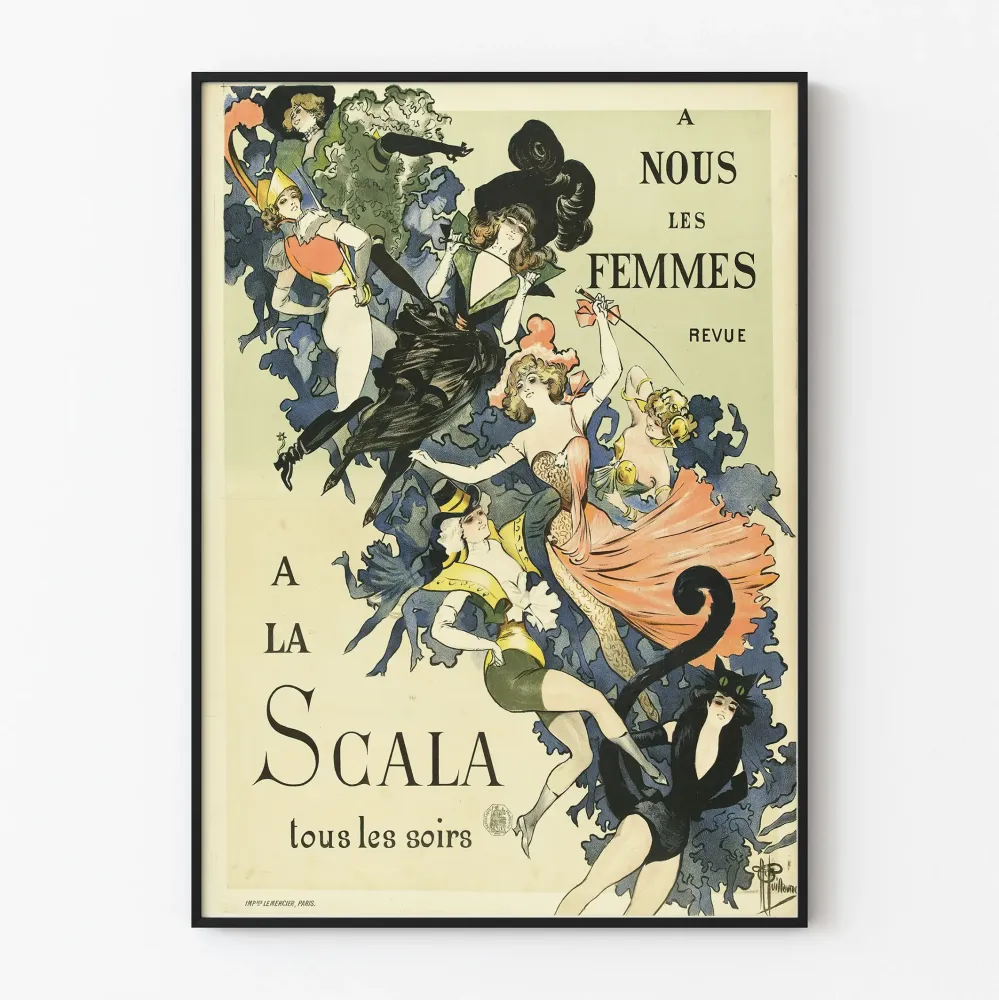 Vintagejuliste revue Nous Les Femmes La Scalassa