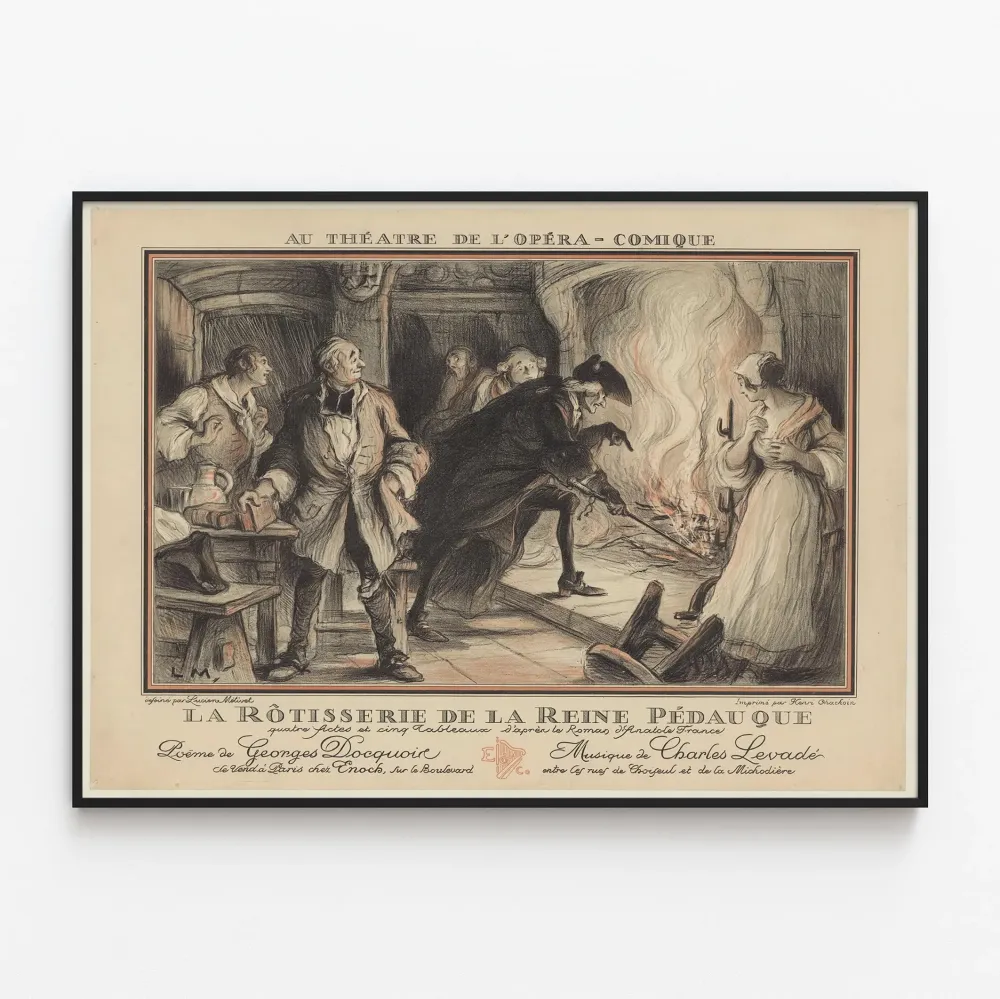 Vintagejuliste La Rôtisserie de la Reine Pédauque - Kansallisoopperan teatteri