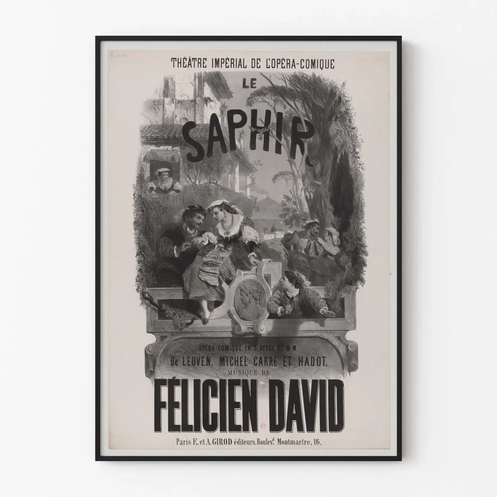 Vintagejuliste Le Saphir - Imperialinen oopperateatteri