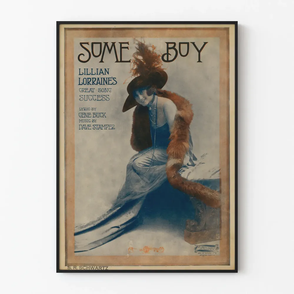 Vintagejuliste Some Boy - Tyylikäs retroseinäsuunnittelu