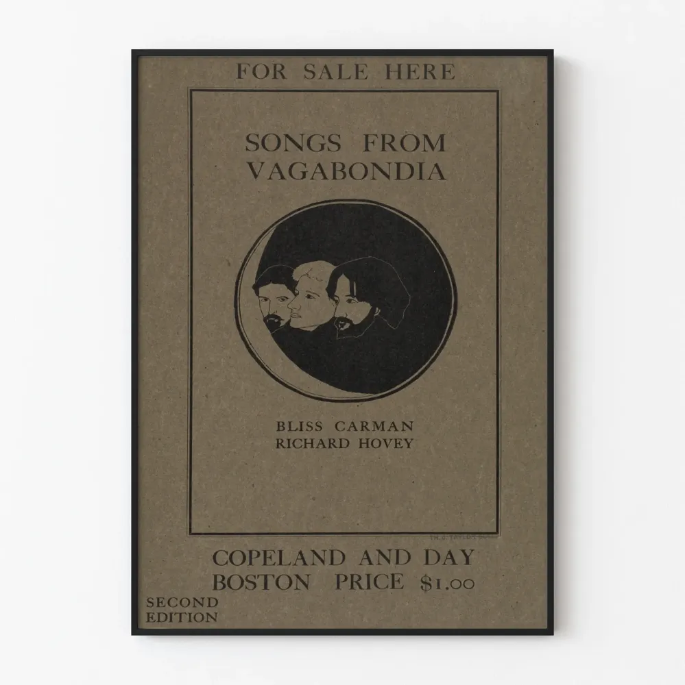 Vintagejuliste Songs from Vagabondia par Bliss Carman et Richard Hovey