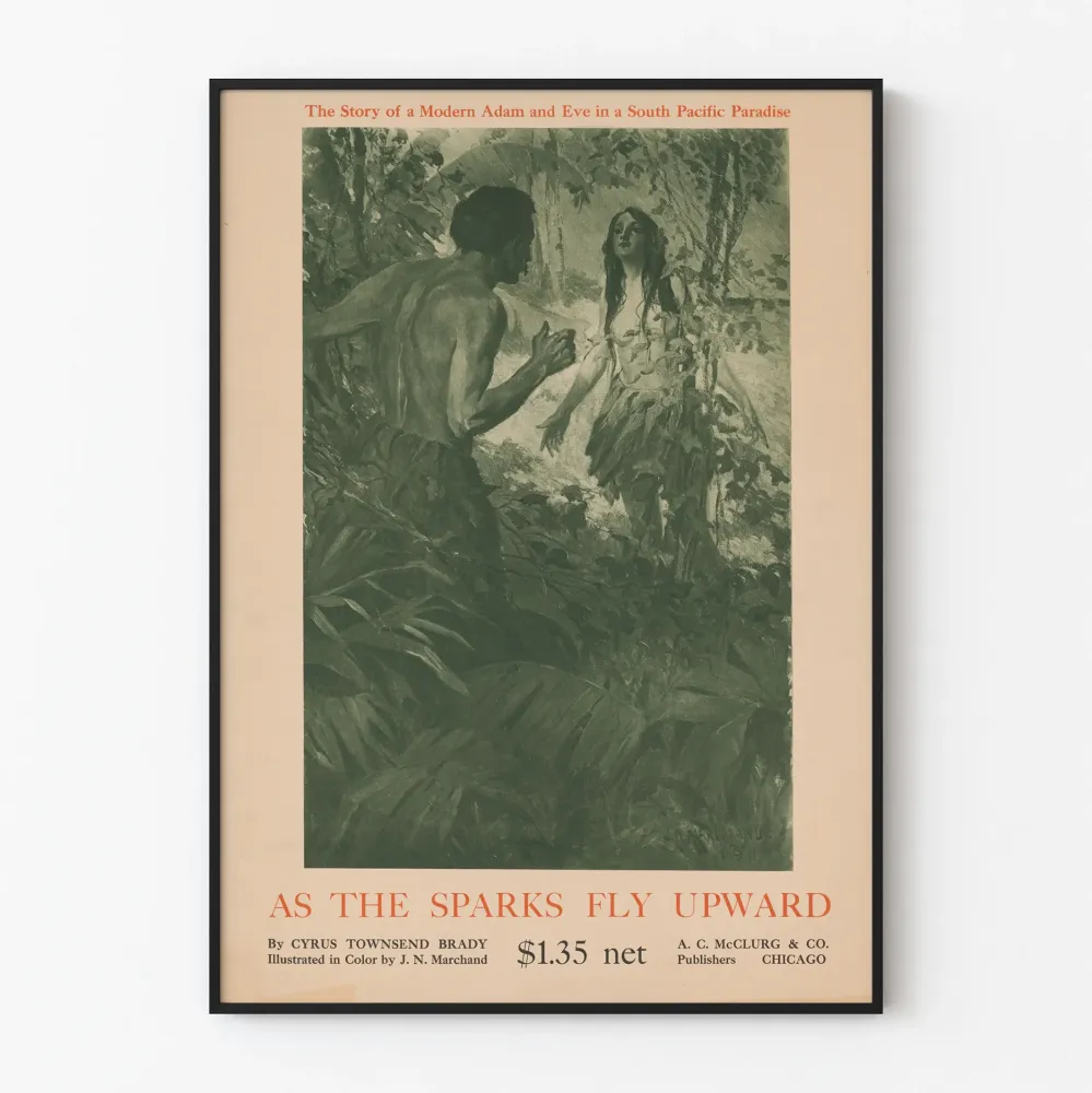 Vintagejuliste As Sparks Fly Upward - Tropiikan paratiisin tunnelma
