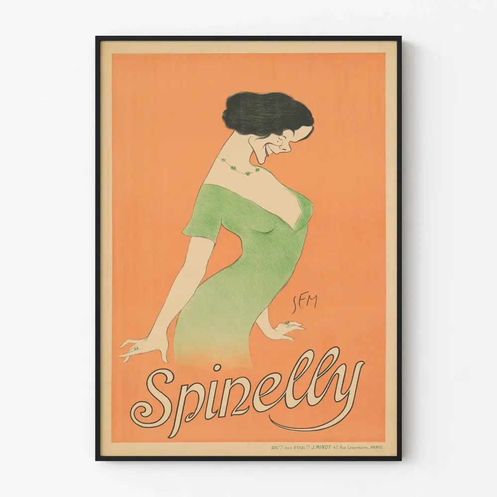 Vintagejuliste Spinelly Semiltä - Tyylikäs seinäkoriste