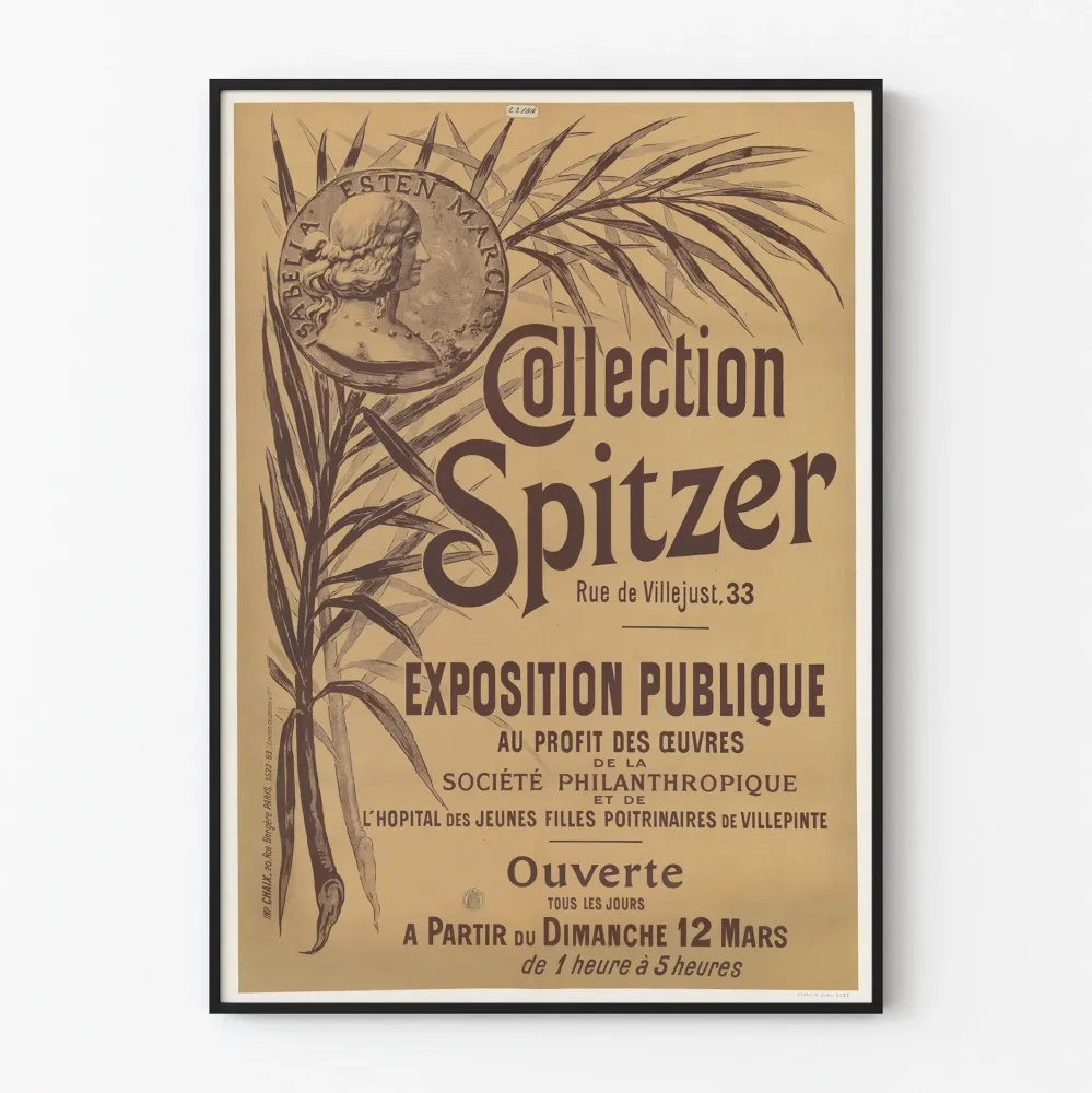 Vintagejuliste Spitzer-kokoelma Rue de Villejust 33