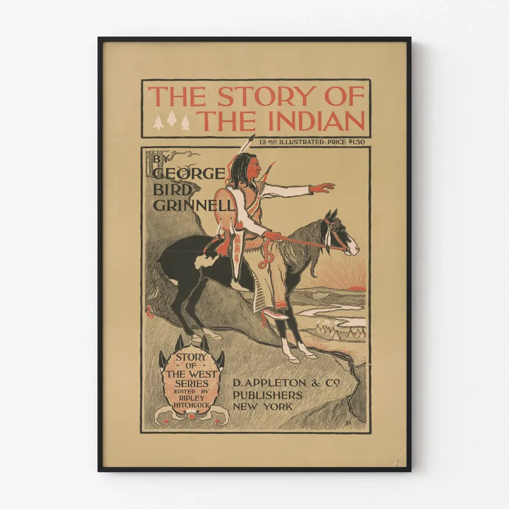 Vintagejuliste Story Indian George Bird Grinnell