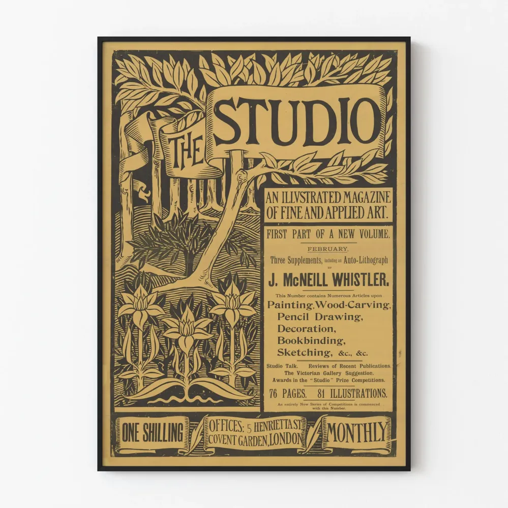 Vintagejuliste Studio - kuvataiteen kuvittava aikakauslehti