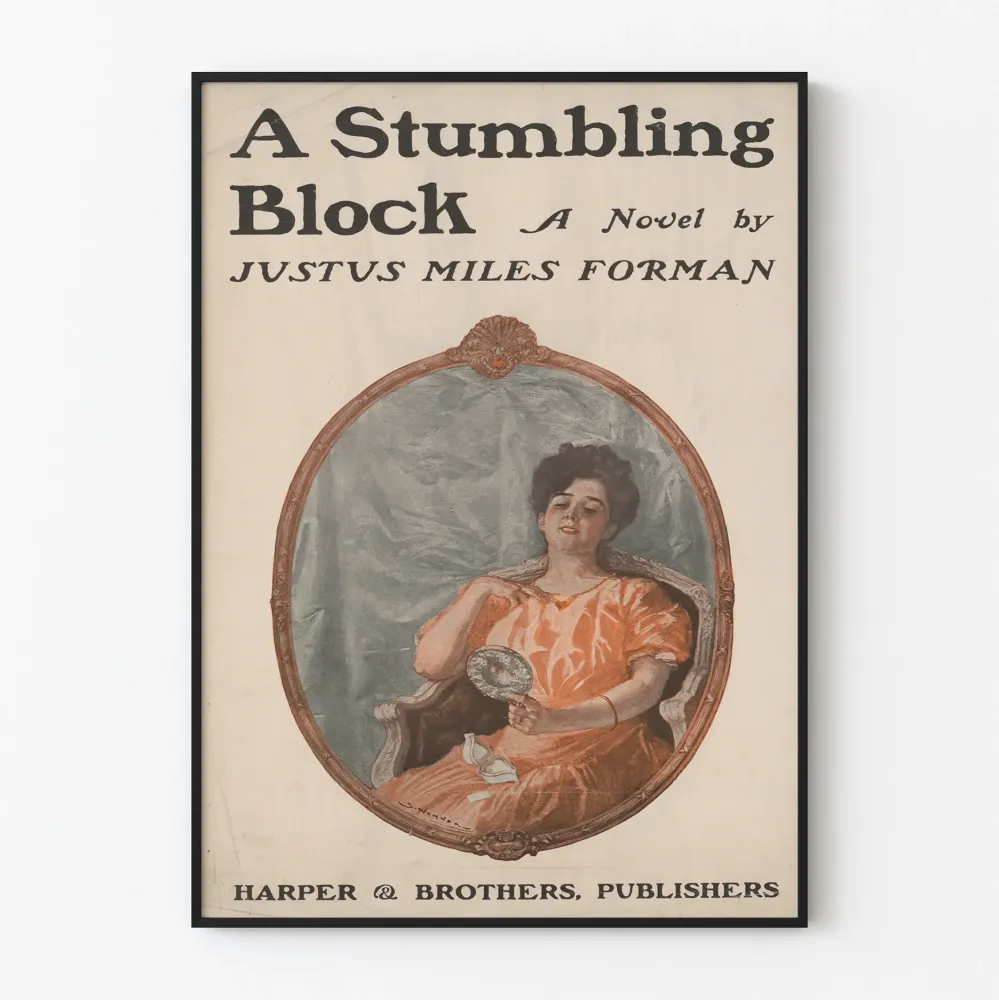 Vintagejuliste Stumbling Block teokselta Justus Miles Forman