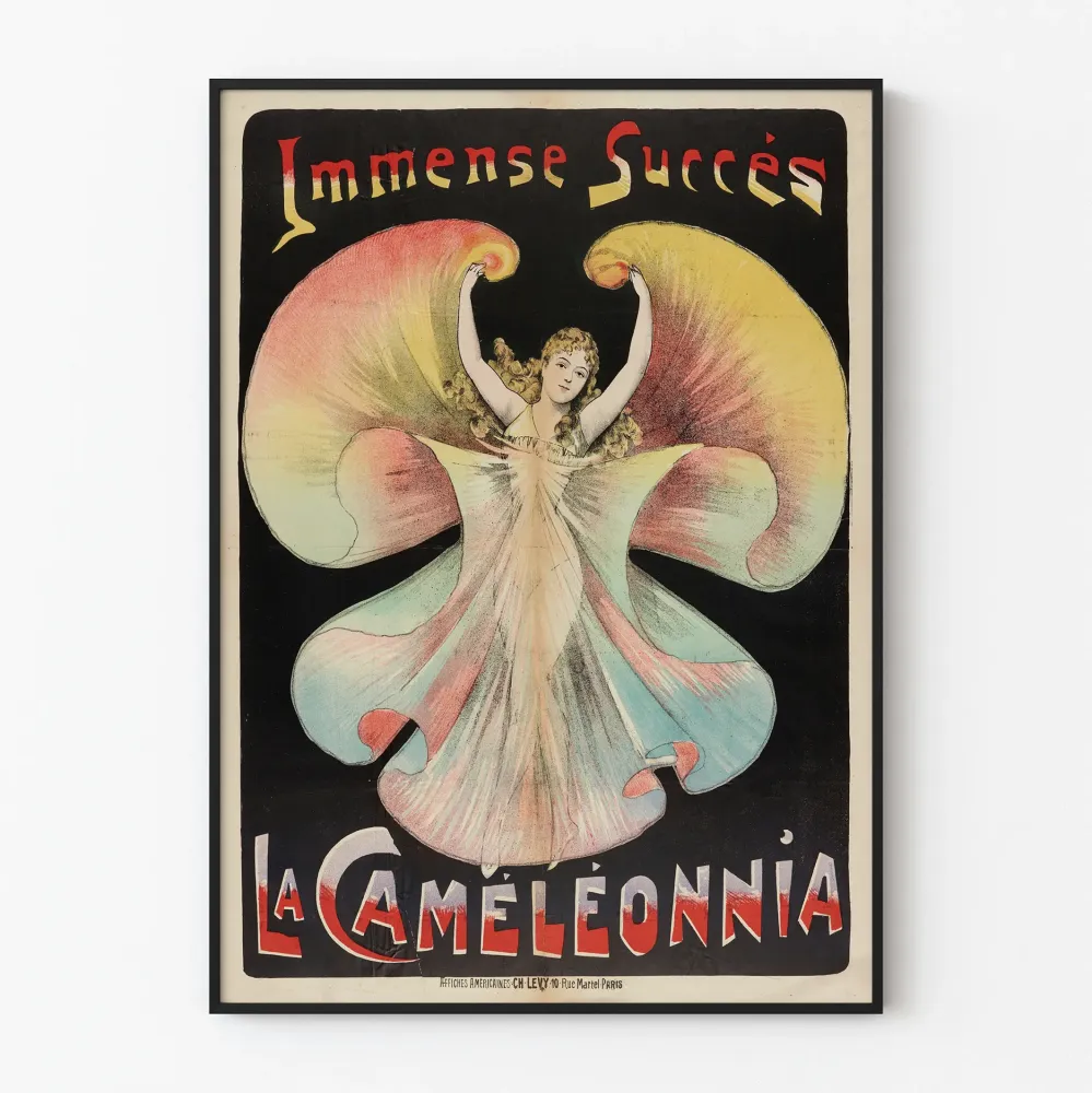 Vintagejuliste Suuri Menestys La Caméléonnia seinäkoristukseen