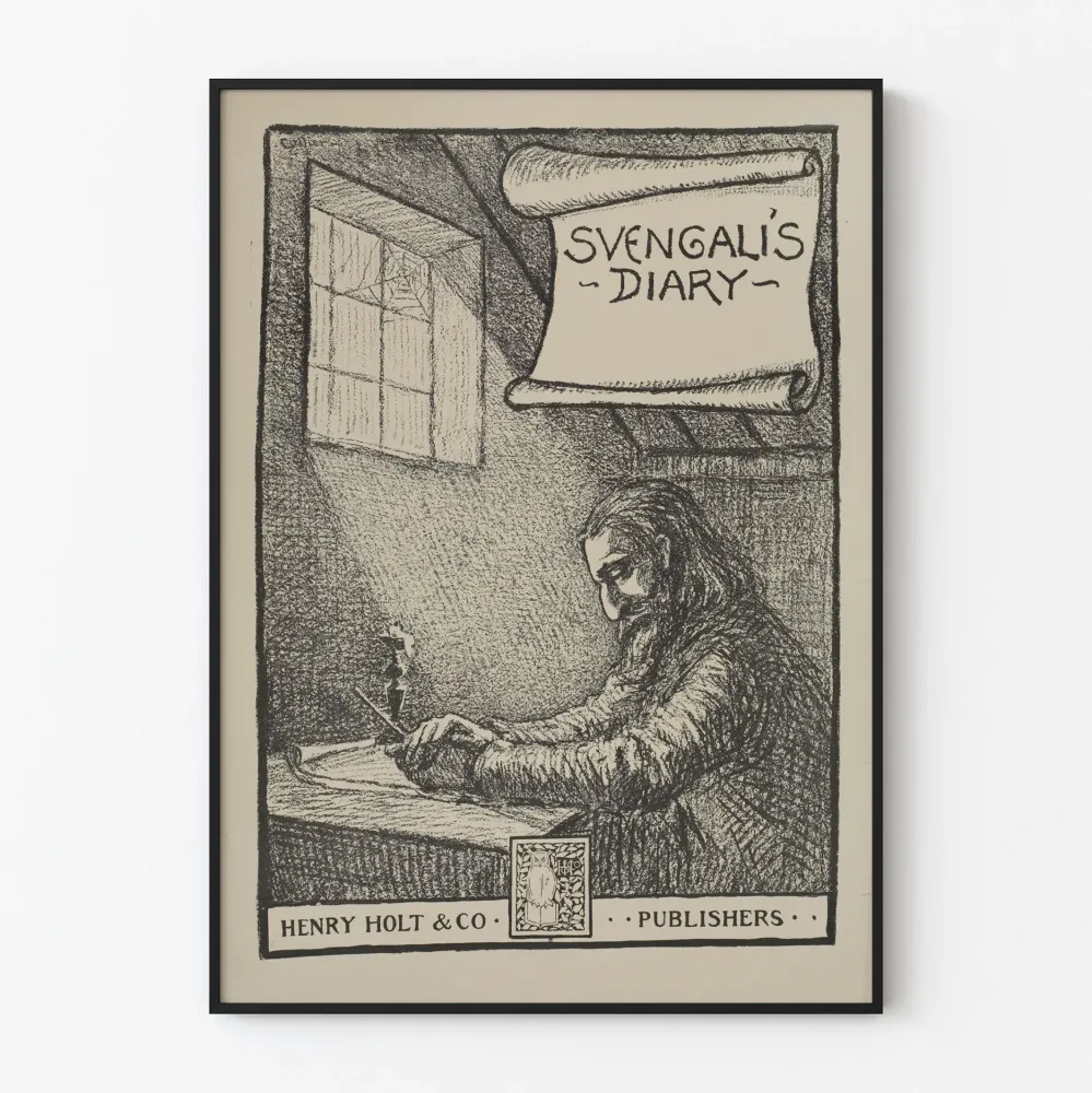 Vintagejuliste Svengali's Diary - Taiteellinen seinäkoristelu Artem Legrand