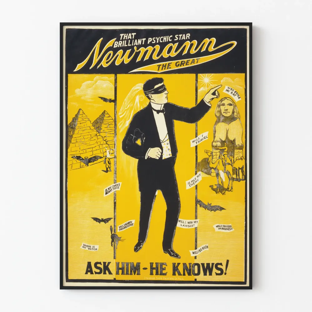 Vintagejuliste That Brilliant Psychic Star Newman Great