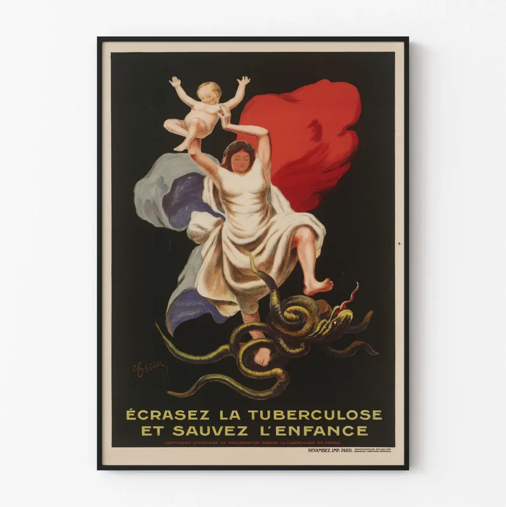 Vintagejuliste Tuhota tuberkuloosi ja pelasta lapsuus