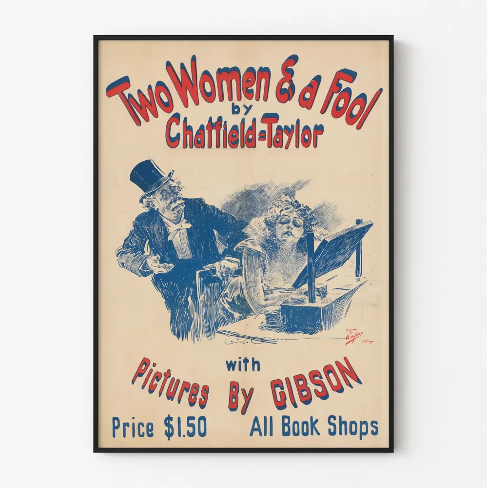 Vintagejuliste Two Women & Fool teokselta Gibson