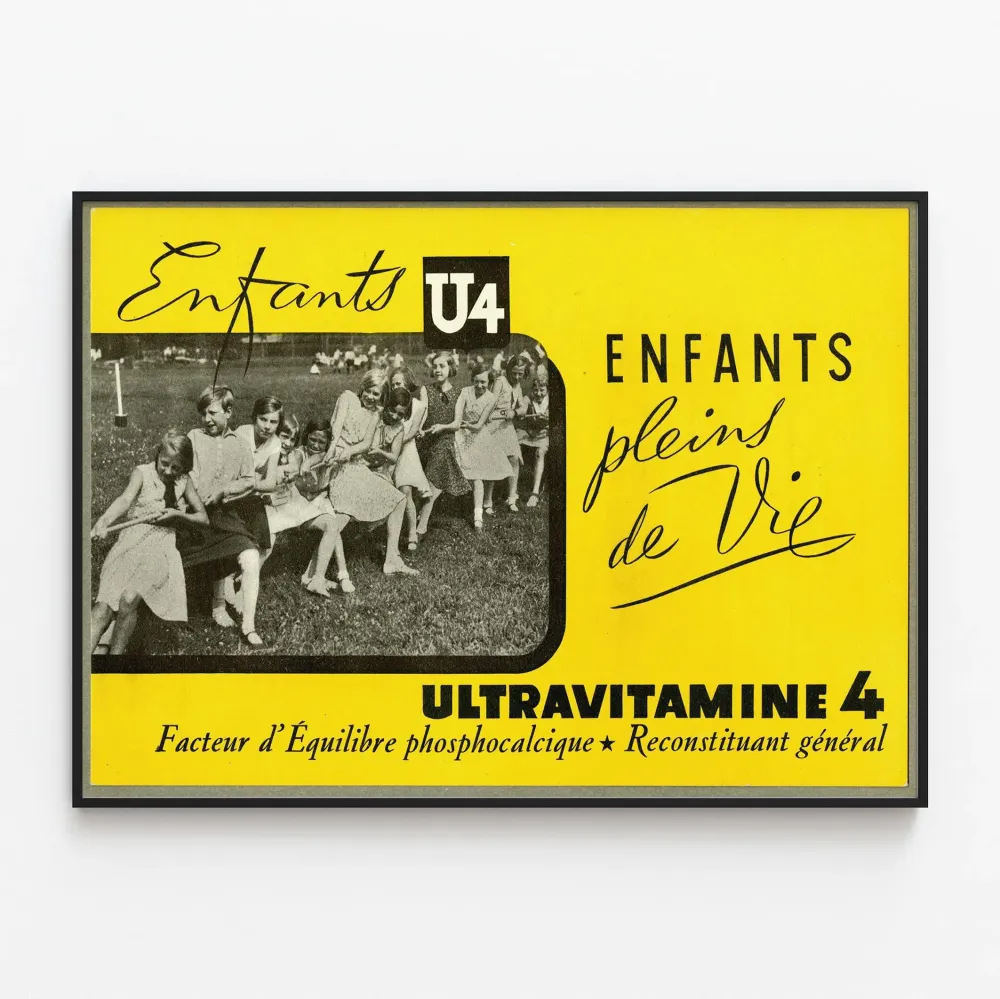 Vintagejuliste Ultraviamine 4 Elämää täynnä olevaa lasta