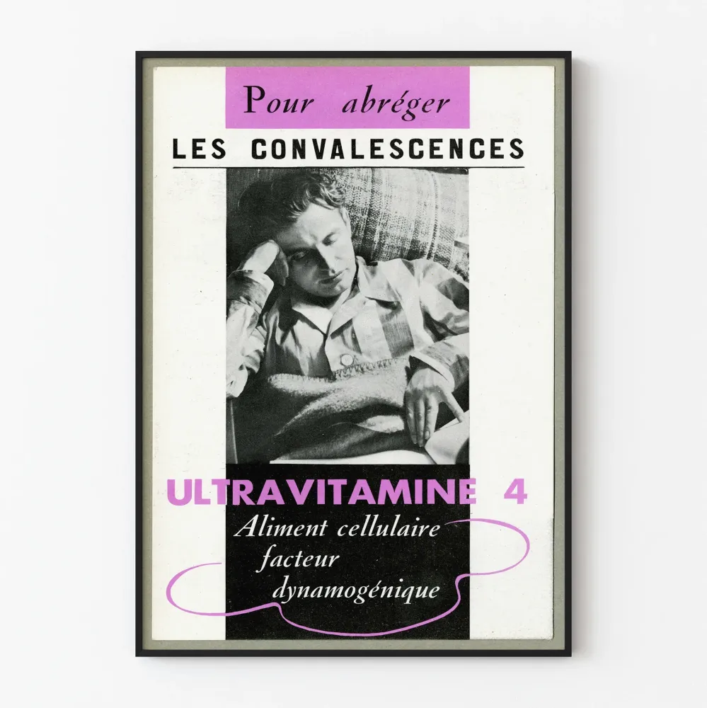Vintagejuliste Ultraviamine 4 toipumiseen