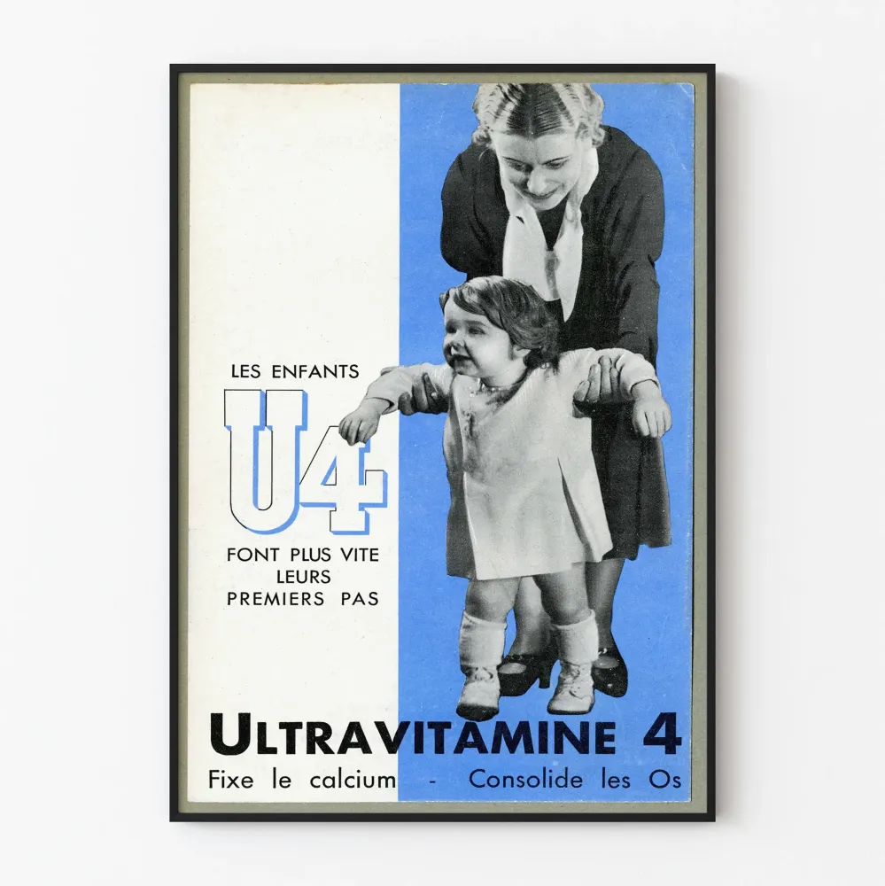 Vintagejuliste Ultravitamiini 4 - Lasten terveyden edistäminen tarjous