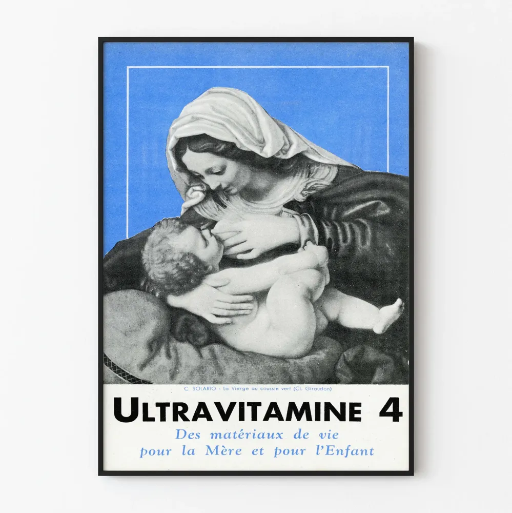 Vintagejuliste UltravITamine 4 - Äiti ja Lapsi