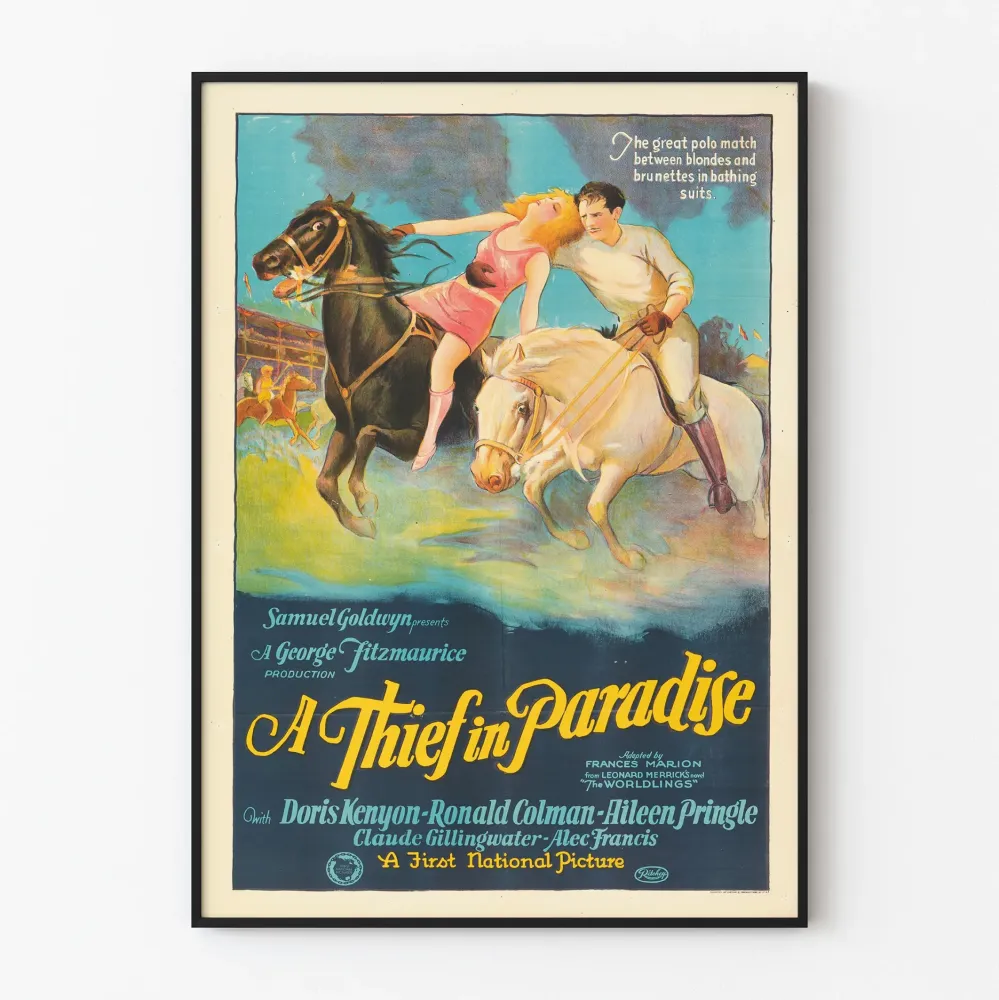 Vintagejuliste Varas Paratiisissa - Ratsastajaiskuva polo