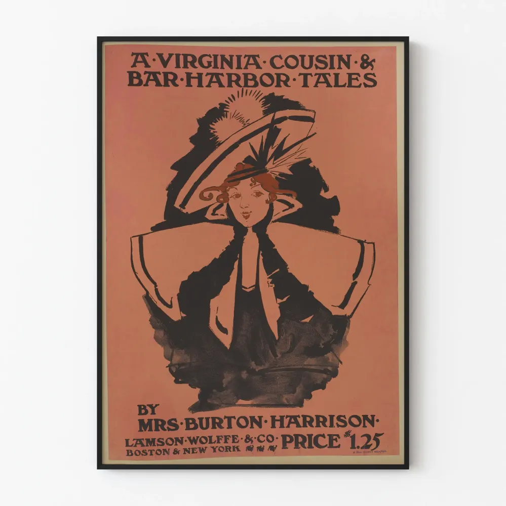 Vintagejuliste Virginia Cousin & Bar Harbor Tales