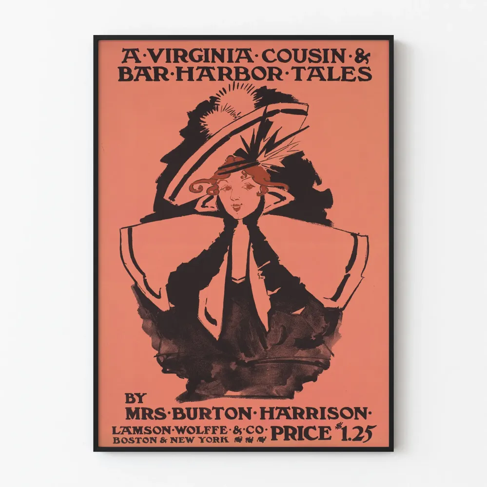 Vintagejuliste Virginia Cousin & Bar Harbor Tales