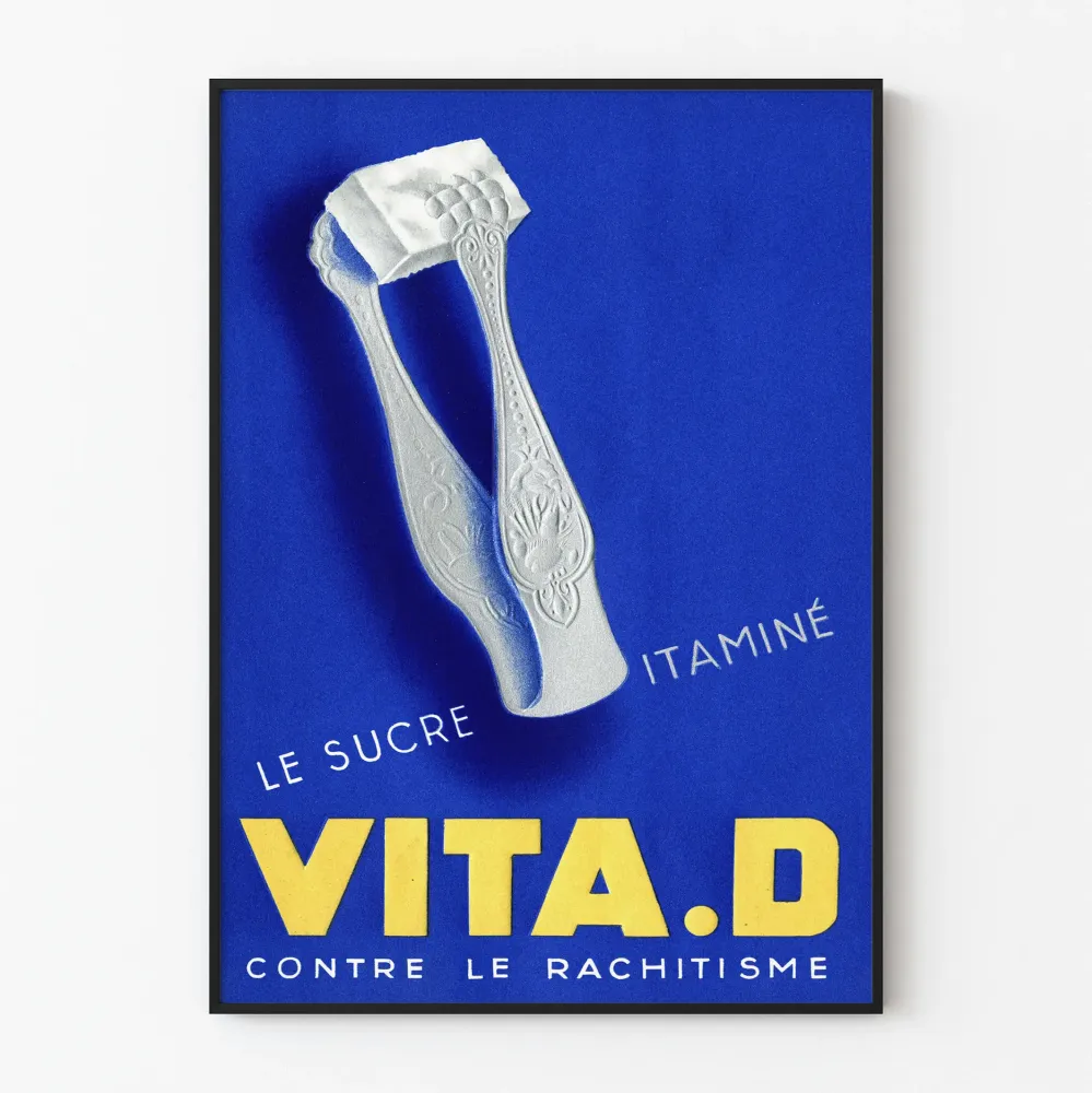 Vintagejuliste VITA.D Sokerinen Vitamiini Rachitismia Vastaan