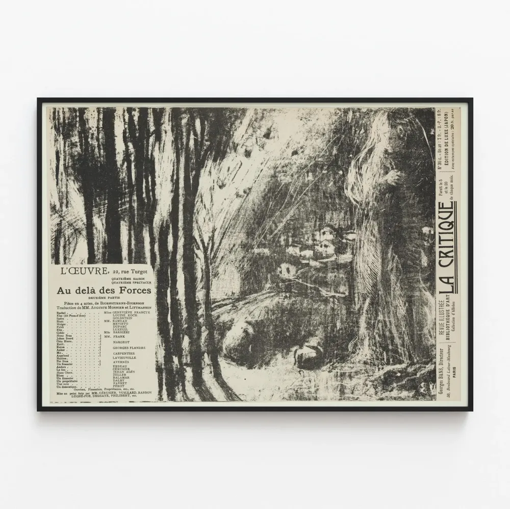 Vintagejuliste Voimien Takaista - Graafisen taiteen seinäkoristelu