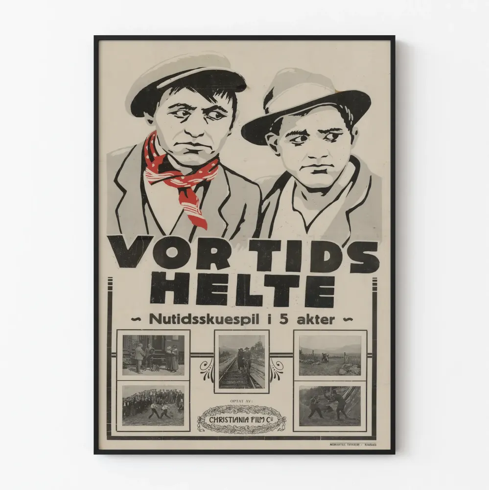 Vintagejuliste Vor Tids Helte - Elokuvajuliste 1920-luvulta