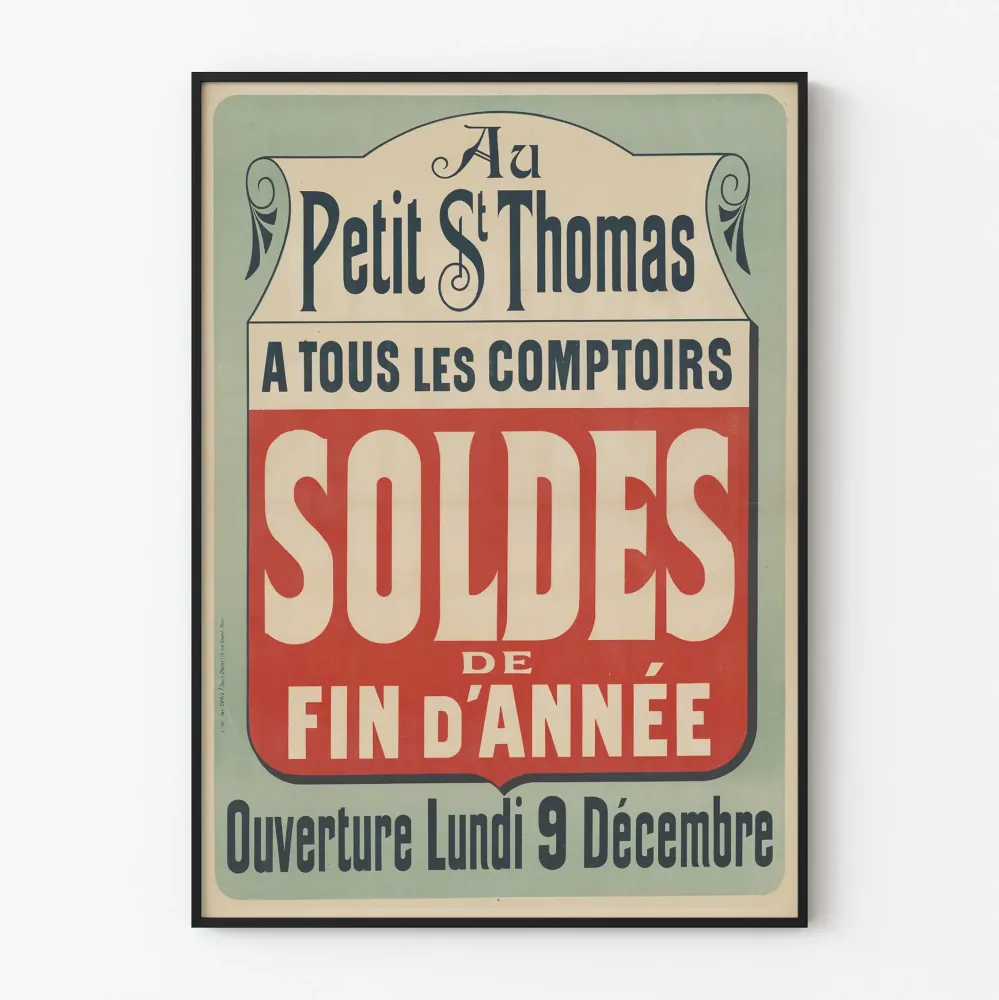 Vintagejuliste Vuodenloppualennukset Au Petit St Thomas