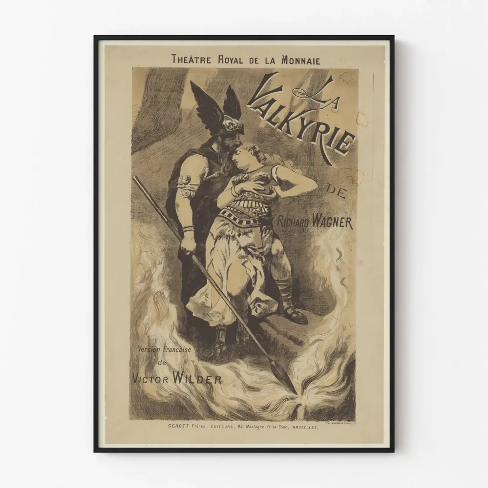 Vintagejuliste La Walkyrie - La Monnaien kuninkaallinen teatteri
