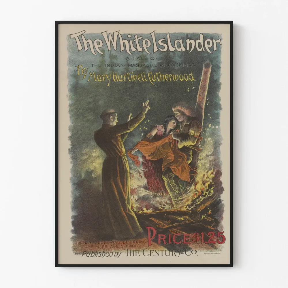 Vintagejuliste White Islander - Historiallinen seinäkoriste