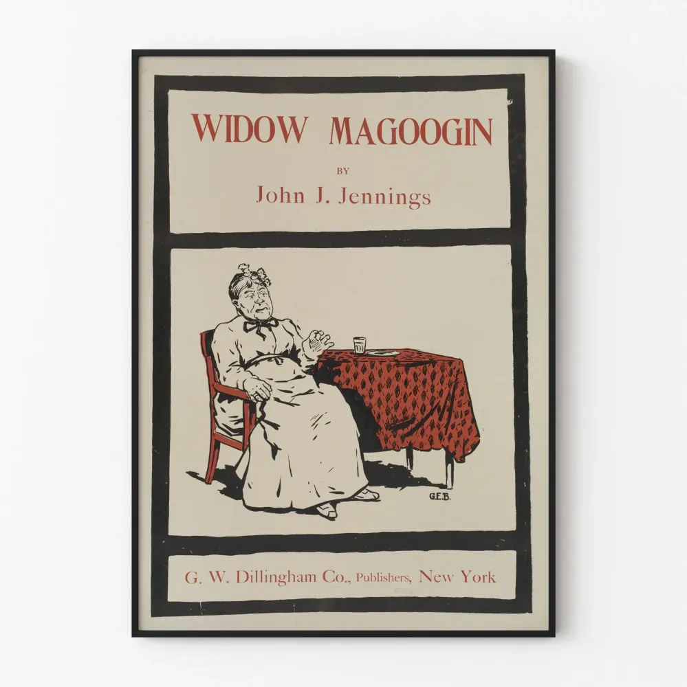 Vintagejuliste Widow Magoogin John J. Jennings