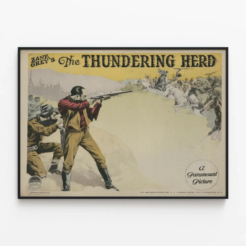 Vintage-luontokuva lännestä Thundering Herd - Zane Grey