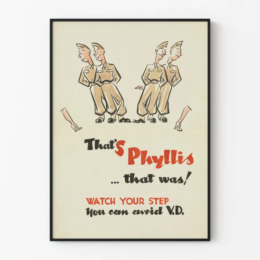 Vintagemainos "Se oli Phyllis... se oli!"