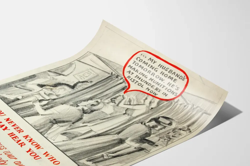 Vintagemainos työpaikan luottamuksellisuuden ehkäisystä