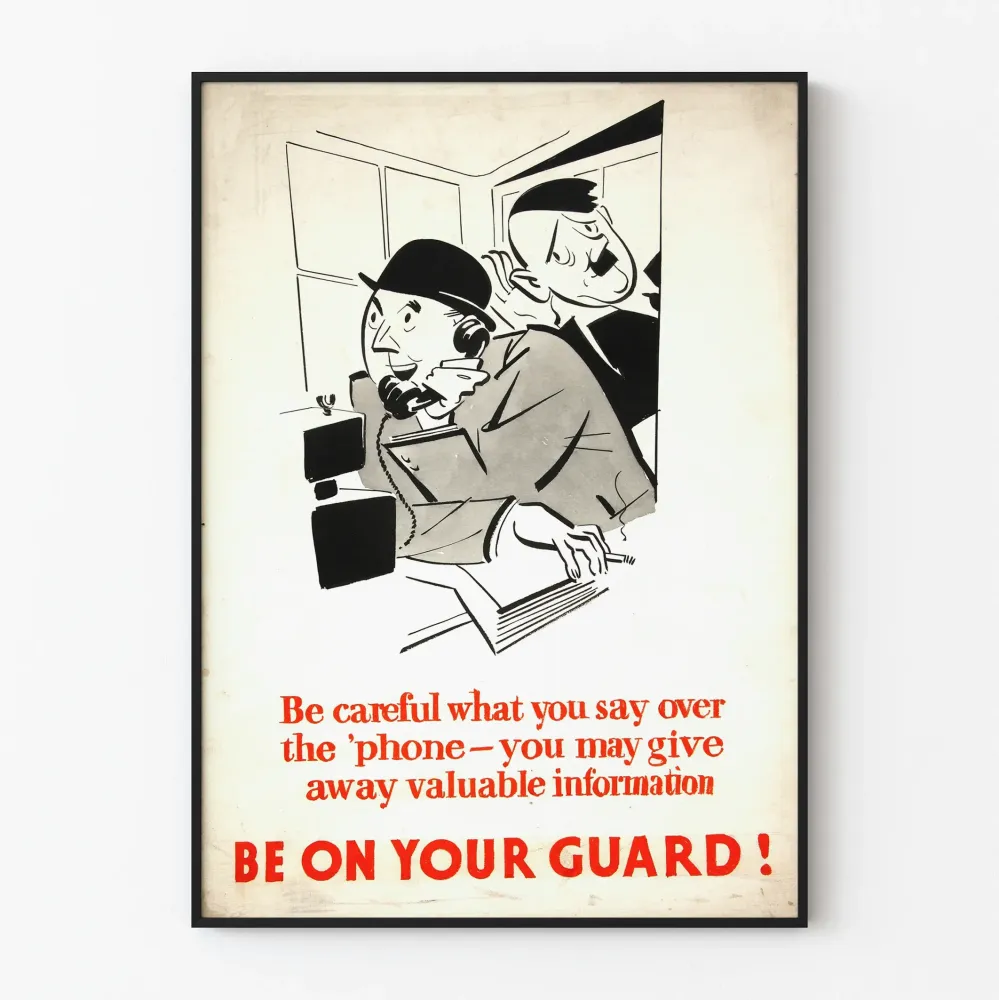 Vintagemainos varovaisuudesta puhelimessa