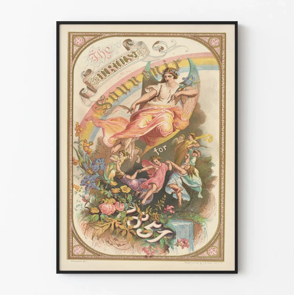 Vintaget juliste Iris Souvenir vuodelta 1851