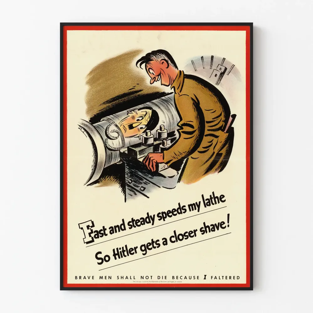 Vintage-teollisuuspropagandajuliste - Alkuperäinen seinäkoriste
