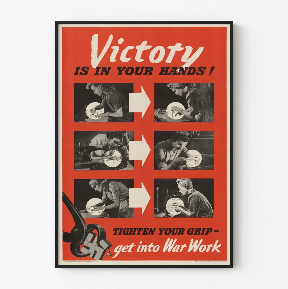 Vintage-voitto on käsissäsi - Juliste seinäkoristukseen