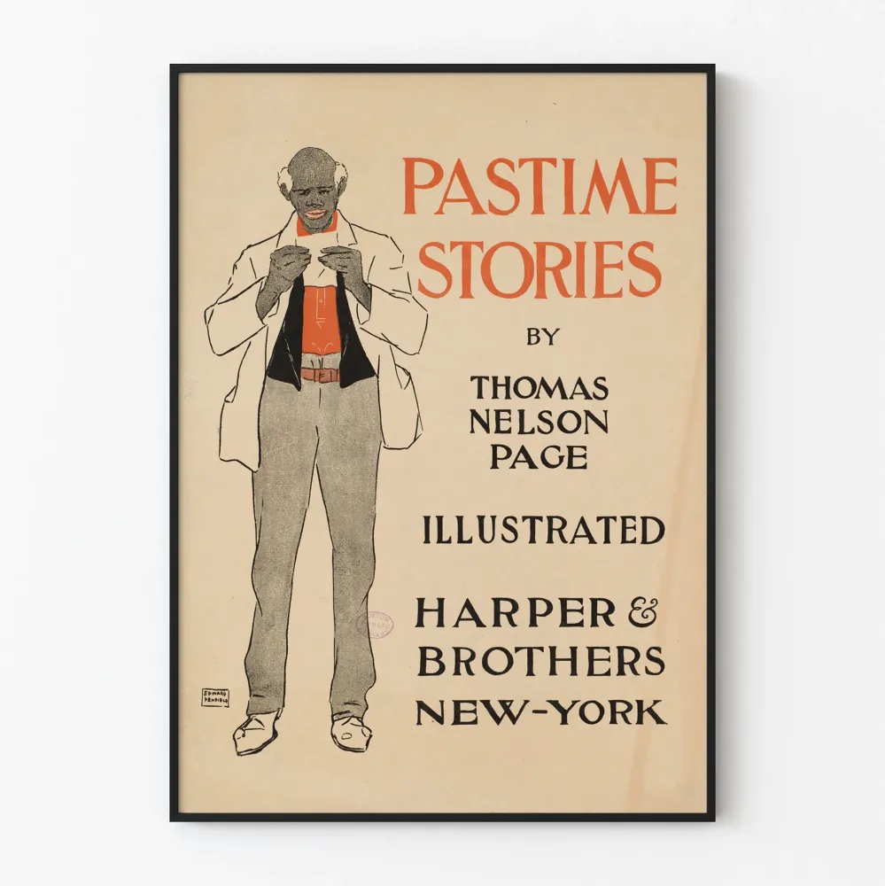 Vintage-väriteos Pastime Stories, teos Thomas Nelson Page