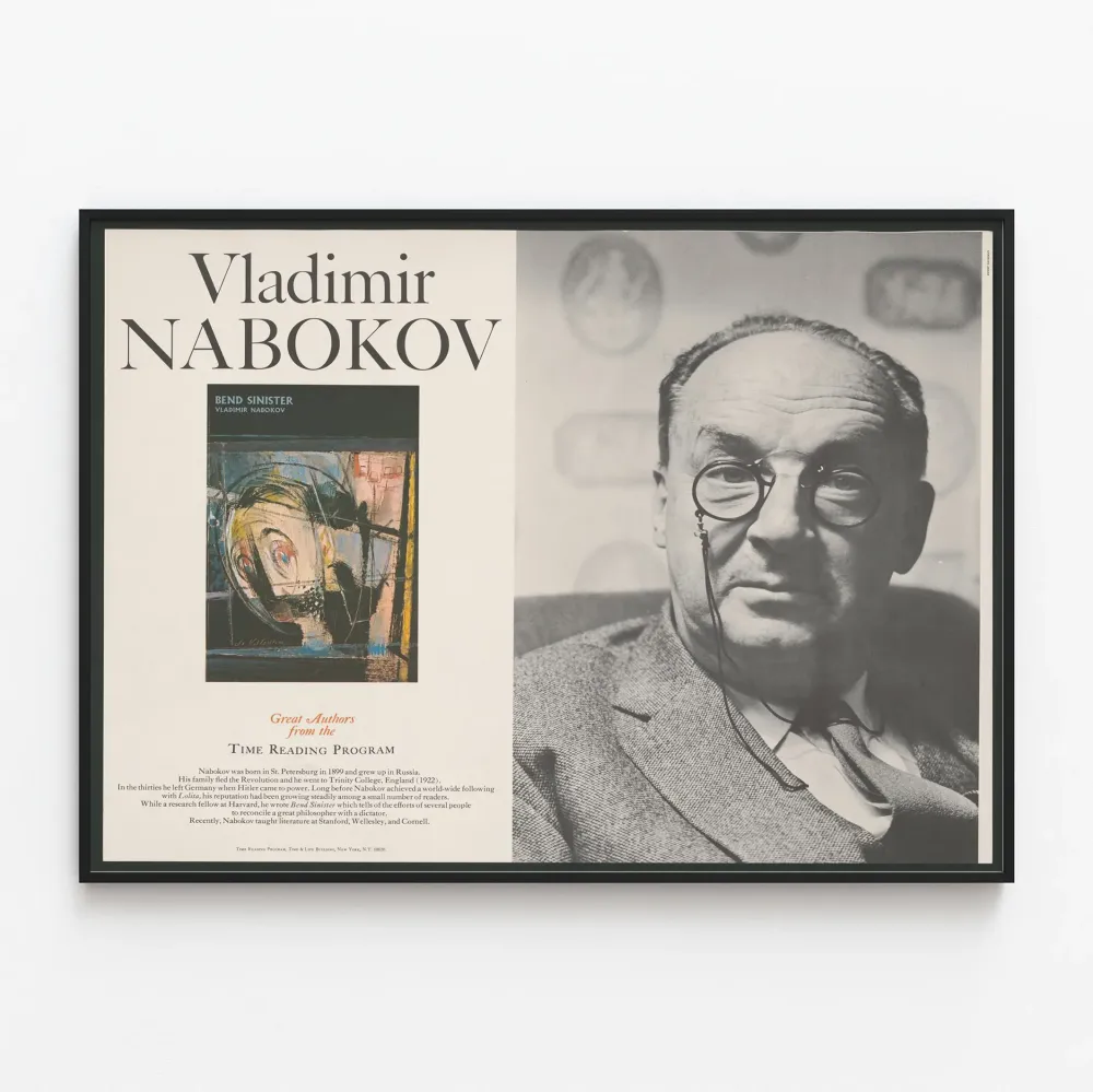 Vladimir Nabokov - Muotokuva ja kirjallinen elämäkerta Juliste