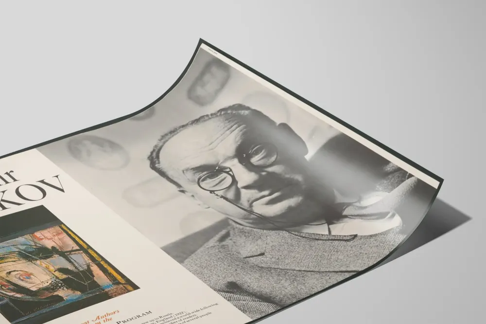 Vladimir Nabokov - Muotokuva ja kirjallinen elämäkerta Juliste