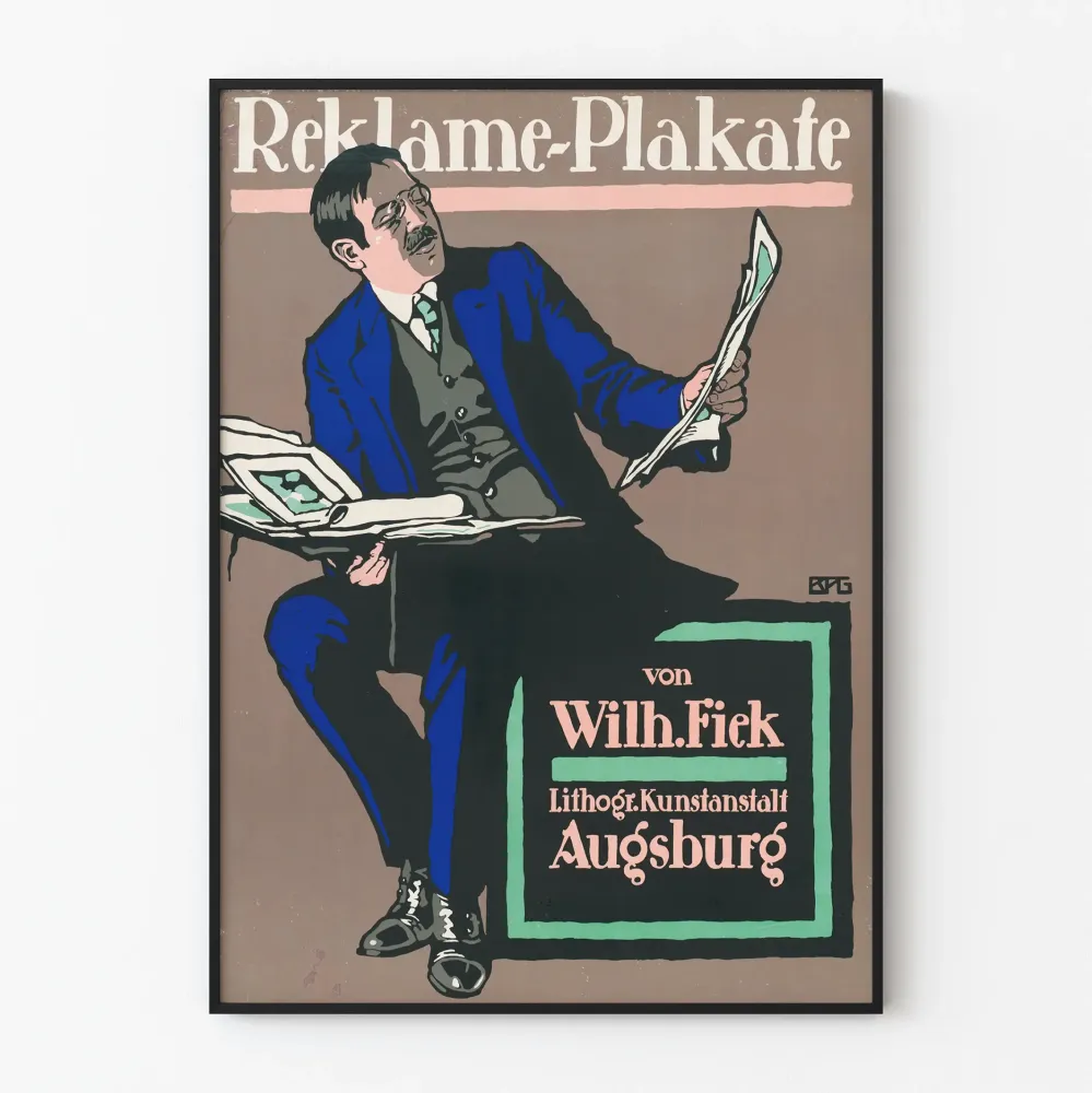 Wilh. Fiekin mainosjulisteet - vintage-seinäkoriste