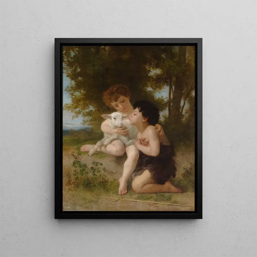 William Bouguereau - Lasten Taivaanlammas - Taidetuloste