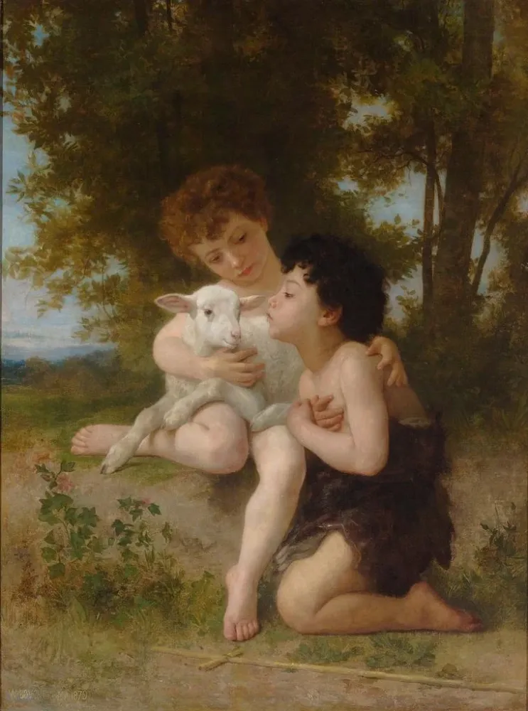 William Bouguereau - Lasten Taivaanlammas - Taidetuloste